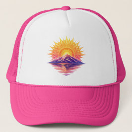 Boné Golden Boho Mandala Sun Mountain Sunset Reflection