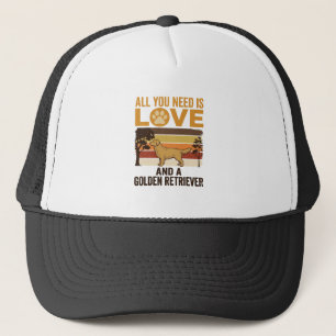 Boné Golden Retriever Tudo o que Você Precisa é Amor Vi