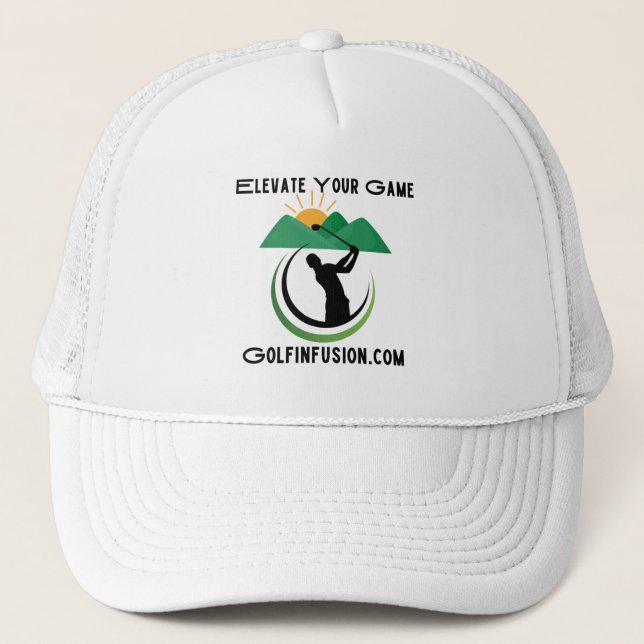 Boné Golf "ELEVATE YOUR GAME", Concebido para perfusão  (Frente)