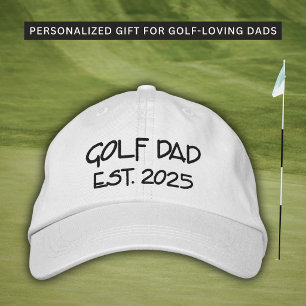 Boné Golf Pai Ano de Fundação Bordado Chapéu Personaliz