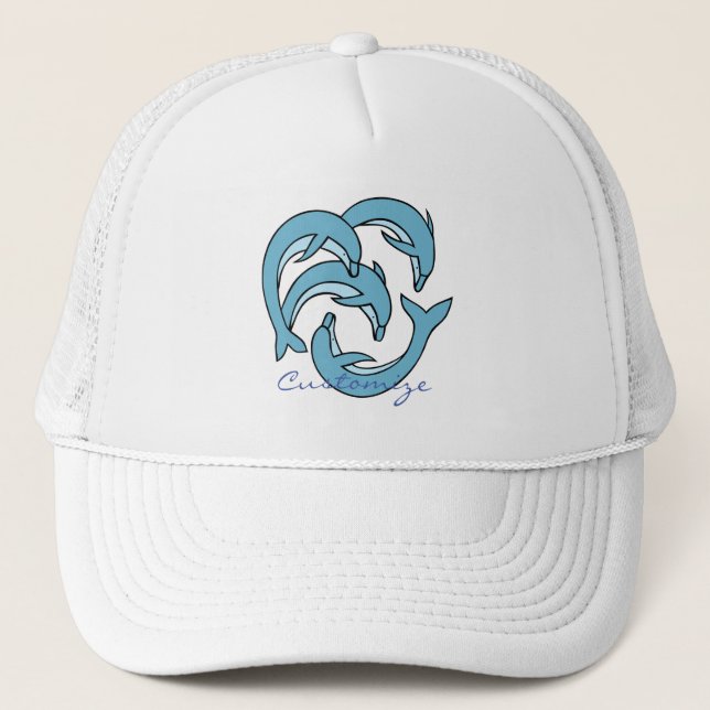 Boné Golfinhos azuis circulando Thunder_Cove (Frente)