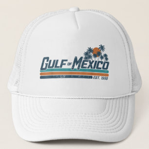 Boné Golfo do México Est 1550 Retro Vibração de Praia