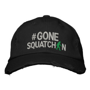 Boné Gone Squatchin e hashtag