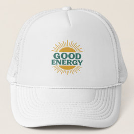Boné Good Energy- Retro Sunburst Positive Vibes Design