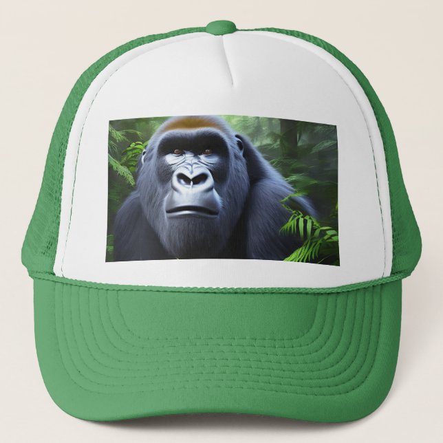Boné Gorila Negra Na Selva, (Frente)