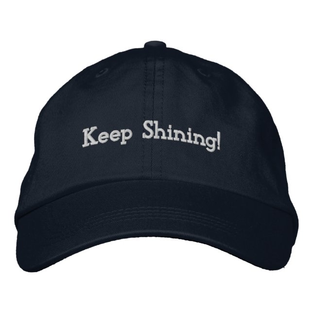 Boné Gorra Ajustável Navy Inspiradora – "Continue Brilh (Frente)