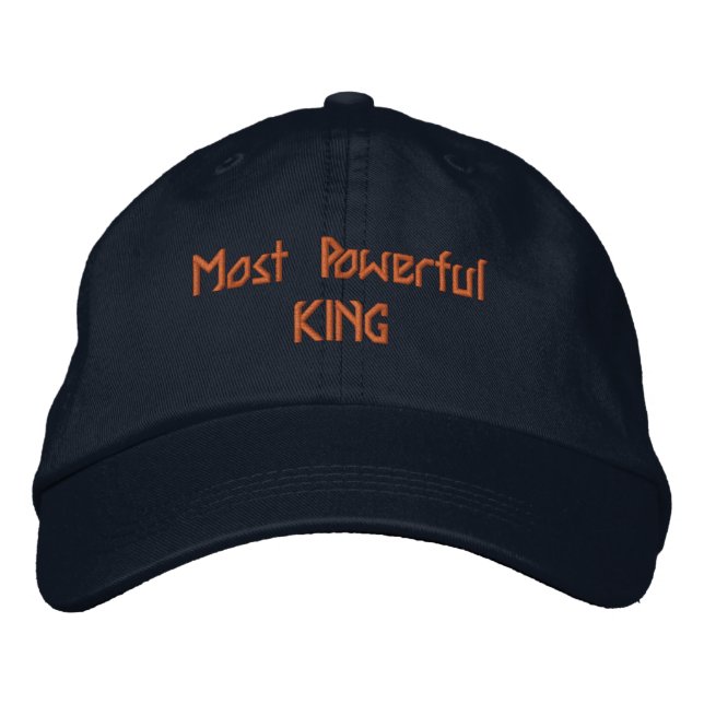 Boné Gorra Bonita Impressa de NAVY do REI Mais Poderoso (Frente)