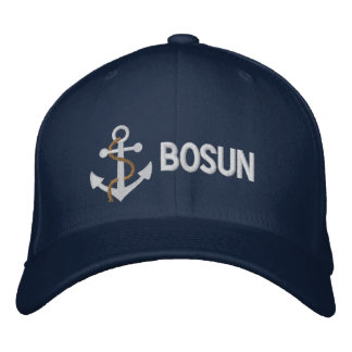 Boné Gorra Bordada BOSUN Iate Azul