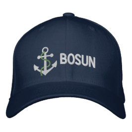 Boné Gorra Bordada BOSUN Iate Azul
