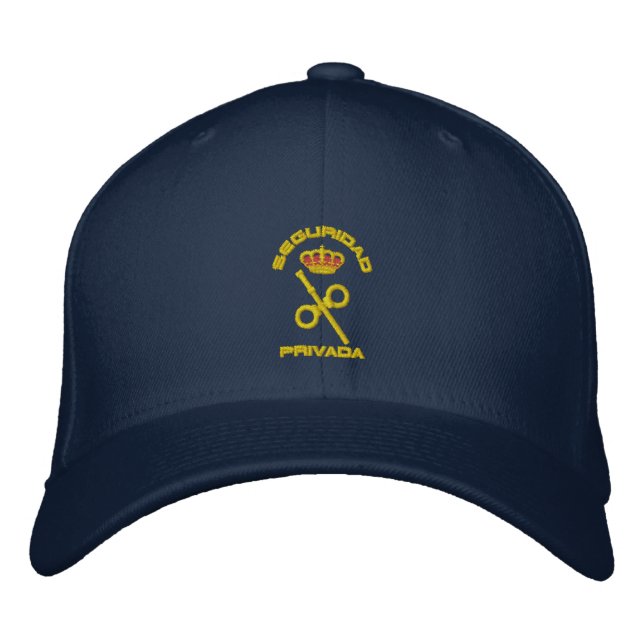 Boné Gorra Bordada Seguridad Privada España (Frente)