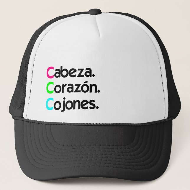 Boné Gorra "Cabeza Corazón Cojones" (Frente)