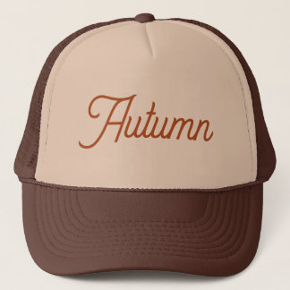 Boné Gorra Clássica com Nome de Outono para Meninas