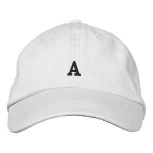 Boné Gorra com Inicial A Monograma Embroiderada Cor Bra
