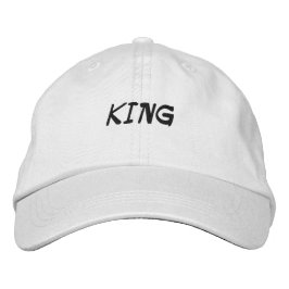 Boné Gorra com Nome de Texto Impresso KING Bordado