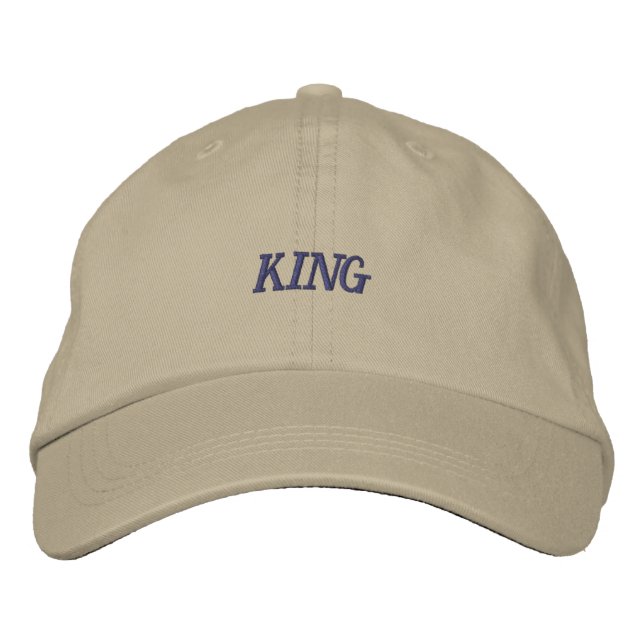 Boné Gorra cor Caqui de Alta Classe Majestic Cap KING t (Frente)