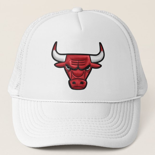 Boné Gorra de béisbol con diseño de toro rojo – Estilo  (Frente)