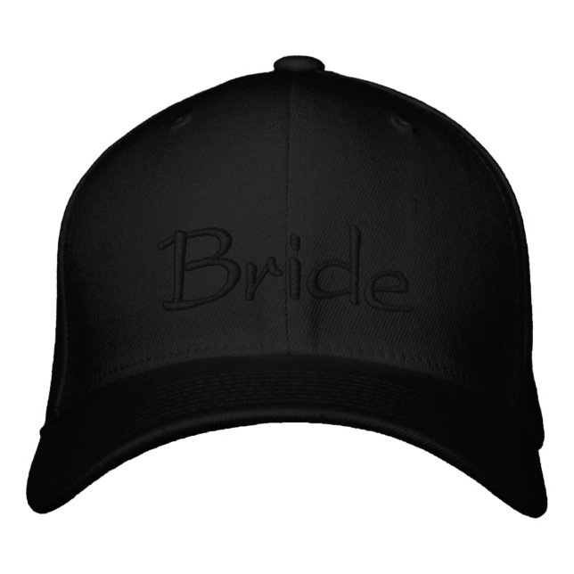 Boné Gorra de beisebol de noiva personalizada com borda (Frente)