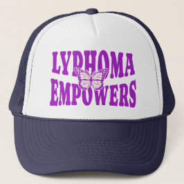 Boné Gorra de beisebol Lymphoma Empowers | Fita Roxa