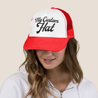 Boné Gorra de caminhão vermelha e branca personalizada,
