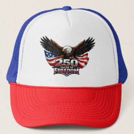 Boné Gorra de caminhoneiro American Eagle do 250º Dia d