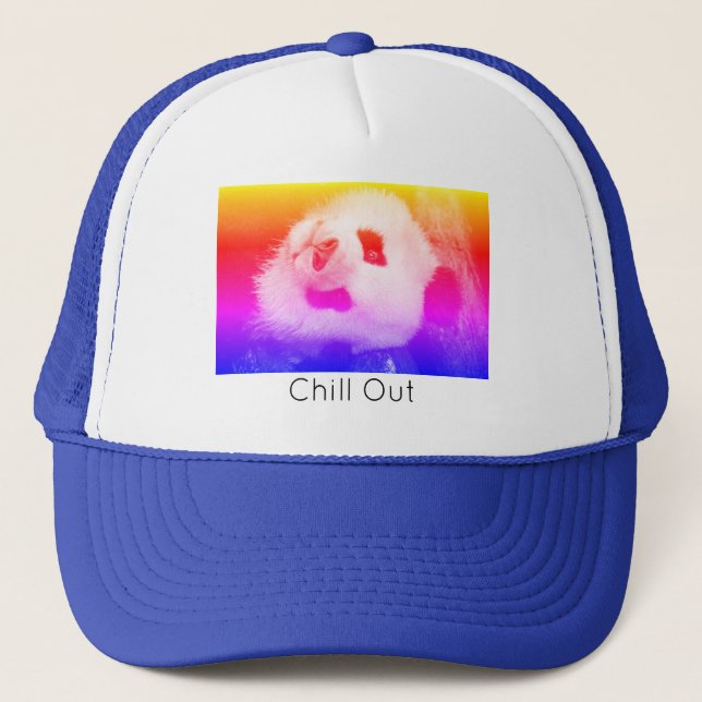 Boné Gorra de Caminhoneiro Urso Panda Estilo de Vida te (Frente)