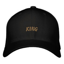 Gorra de Lã Flexfit Impressa KING Cor Preta Elegan