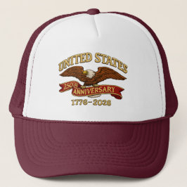 Boné Gorra de Pai do 250º Aniversário dos Estados Unido