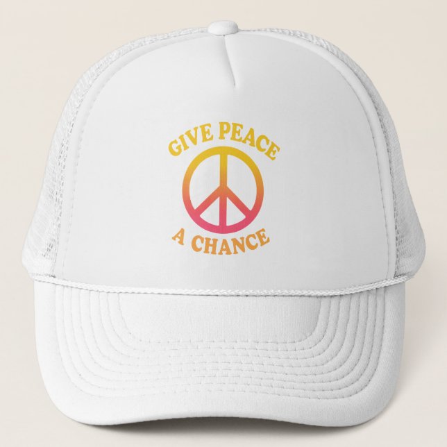 Boné Gorra 'Dê uma Chance à Paz' (Frente)