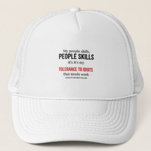 Boné Gorra engraçada sarcástica: Minha Tolerância a Idi