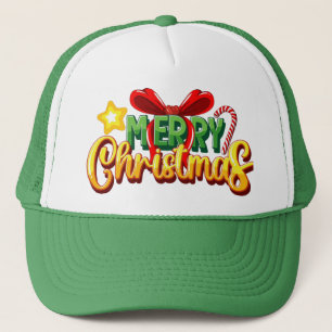 Boné Gorra festiva "Feliz Natal"