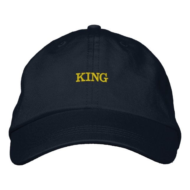 Boné Gorra KING Texto Nome Impresso Crie o seu - Cool (Frente)