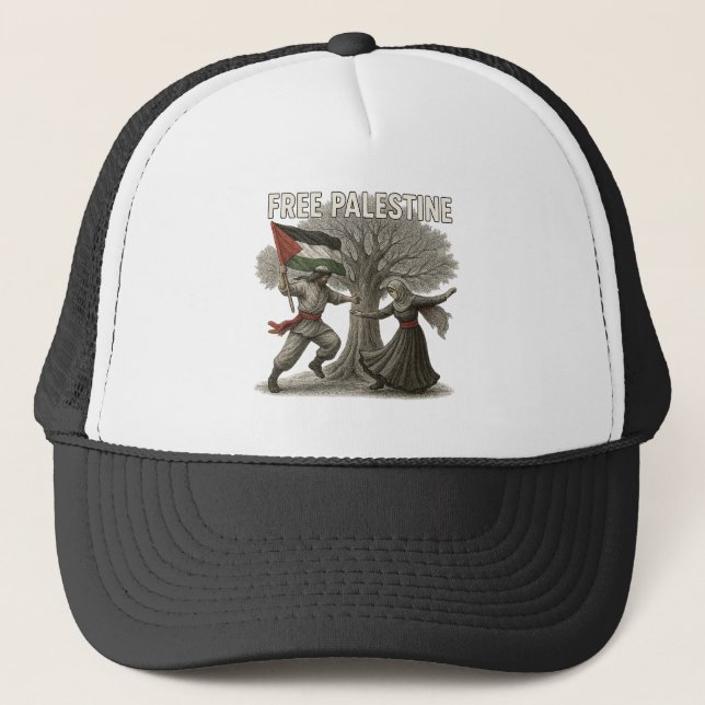 Boné Gorra Livre Palestina – Símbolo de Força (Frente)