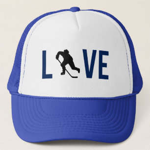 Boné Gorra Love Hockey (azul)