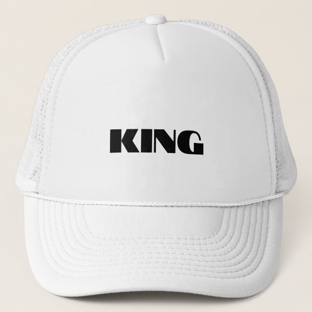Boné Gorra Personalizada com Nome Texto KING (Frente)