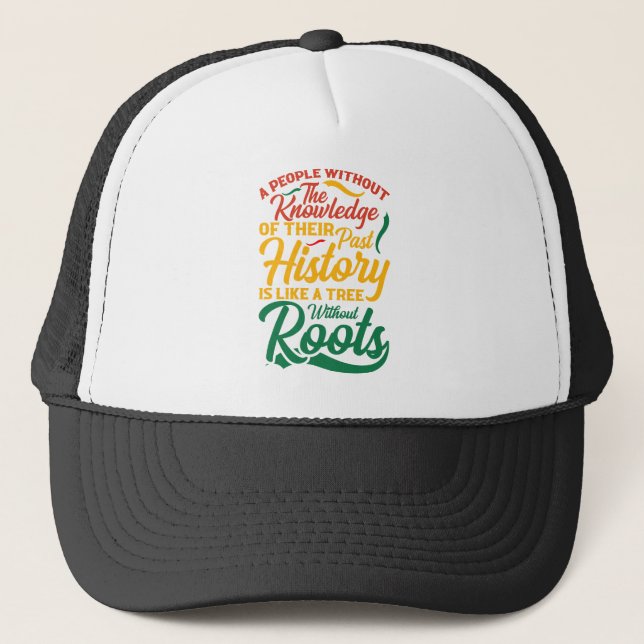 Boné Gorra Trucker do Mês da História Negra | (Frente)