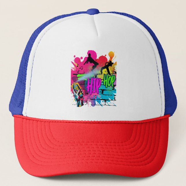 Boné  Gorras de béisbol Hip-Hop Street Art  (Frente)