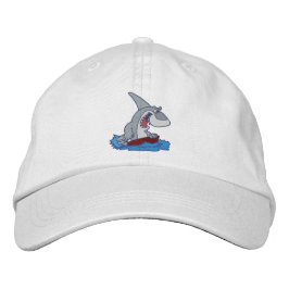 Boné Gorro Bordado com Tubarão Cômico