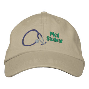 Boné Gorro Bordado Stethoscope Estudante de Medicina
