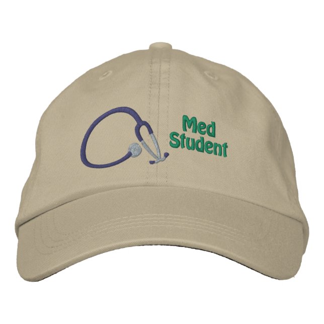 Boné Gorro Bordado Stethoscope Estudante de Medicina (Frente)