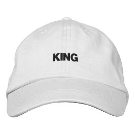 Boné Gorro Branco Clássico com Bordado Impresso King