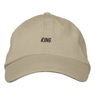 Boné Gorro Branco Personalizado KING Nome Customizado