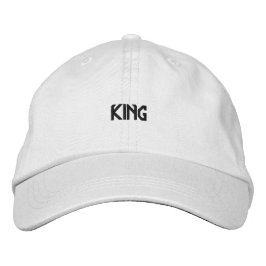 Boné Gorro Branco Regal com Bordado King para Homens