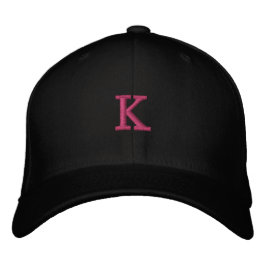 Boné Gorro Clássico Ajustado Monograma K Preto Stylish