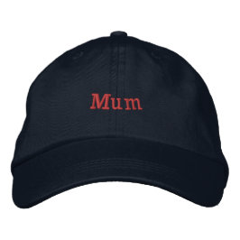 Boné Gorro Clássico Mãe Texto Cobre Azul-Marinho