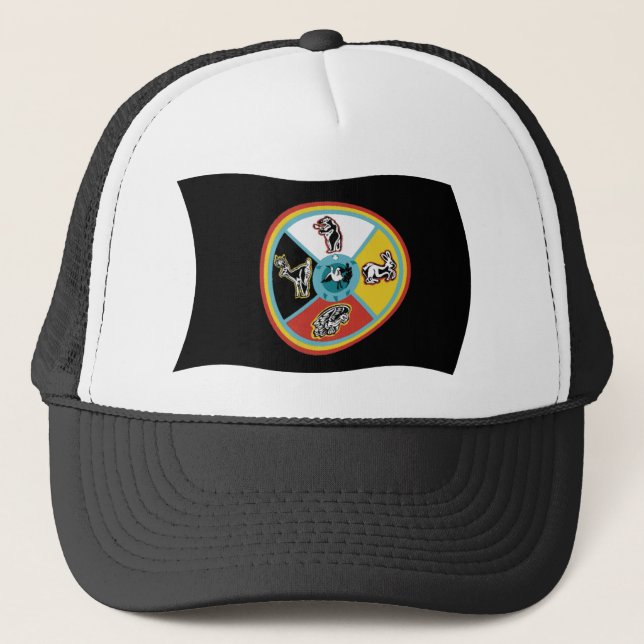 Boné Gorro com a Bandeira da Tribo Sault Ste. Marie (Frente)