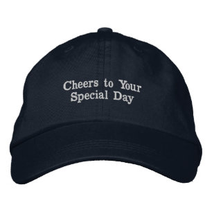 Boné Gorro de Algodão Azul Marinho com "Brindes ao Seu