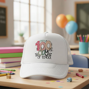 Boné Gorro de Celebração dos 100 Dias de Escola