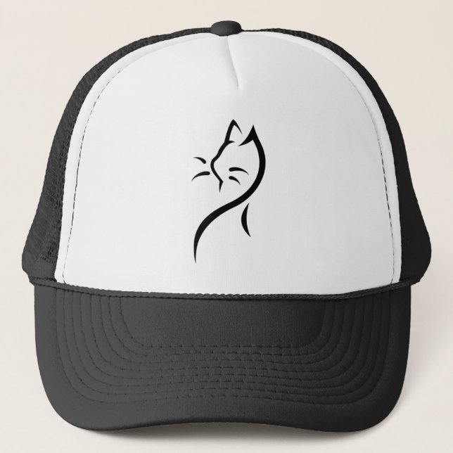 Boné Gorro de gato estilizado elegante (Frente)