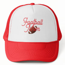 Gorro de Mãe de Futebol Vermelho e Branco