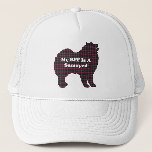 Boné Gorro de Melhor Amigo Samoyed (Frente)